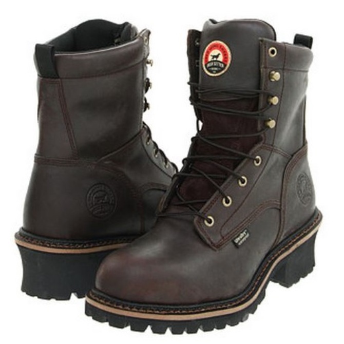 black red wing work boots