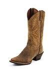 SVL4500 Women's Justin Silver Distressed Cowgirl Boots Snip To